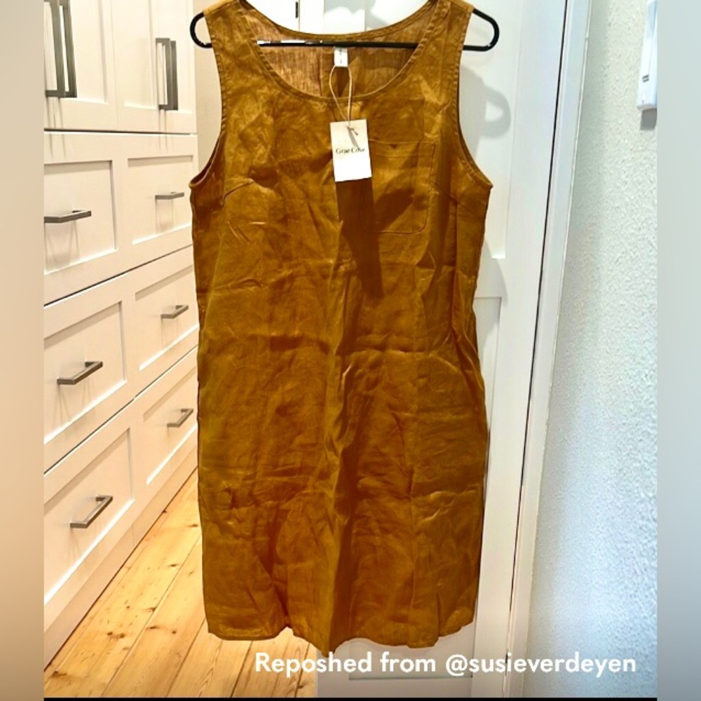 100% linen Grae Cove sheath dress